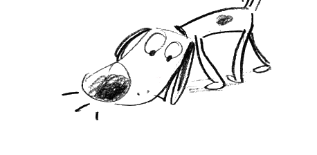 Sniffing dog